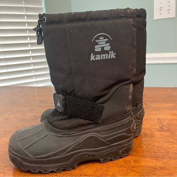Kamik kids rocket waterproof Black Insulated Snow Boots size 3 - Picture 6 of 10